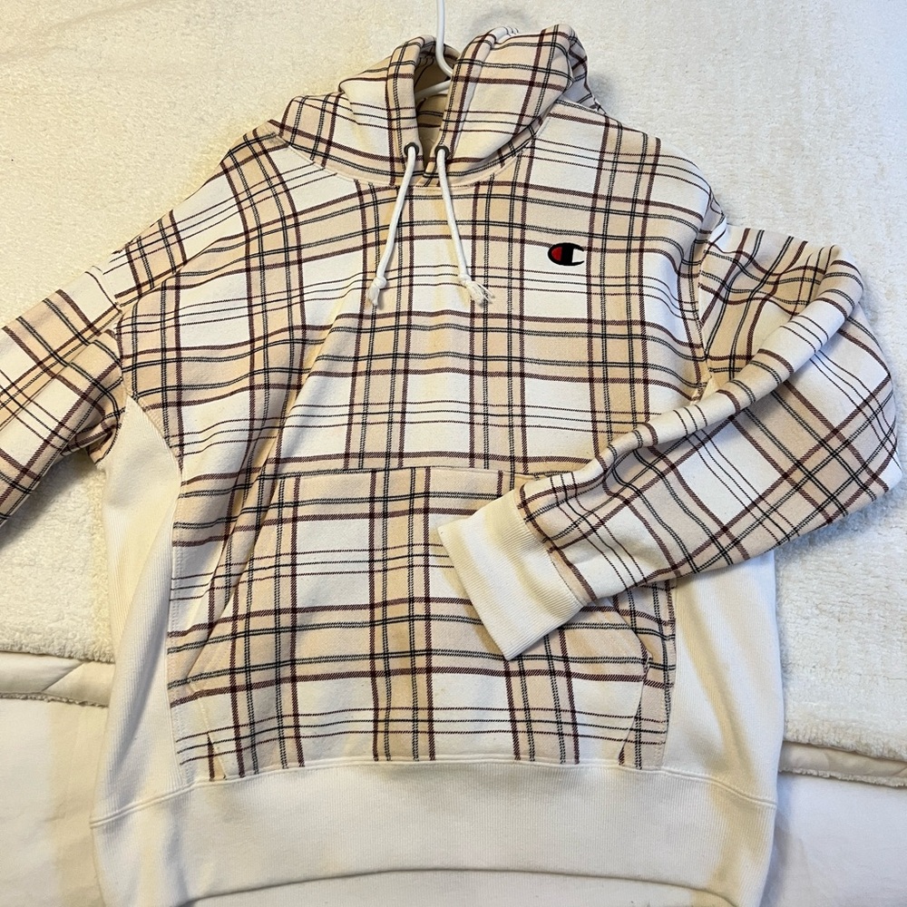 Champion plaid hoodie